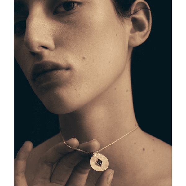 Sol Necklace - 18k Gold Vermeil and Garnet | Temple Of The Sun