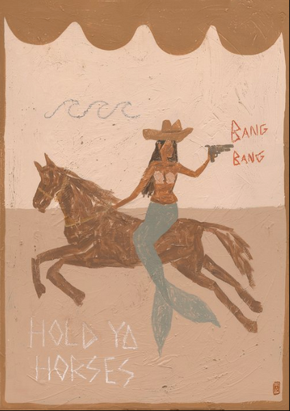 Hold Ya Horses Art Print | Tahnee Kelland