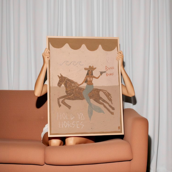 Hold Ya Horses Art Print | Tahnee Kelland
