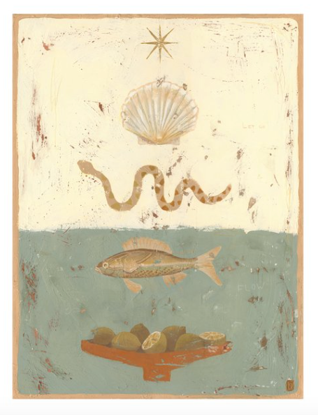 Down Stream Art Print | Tahnee Kelland