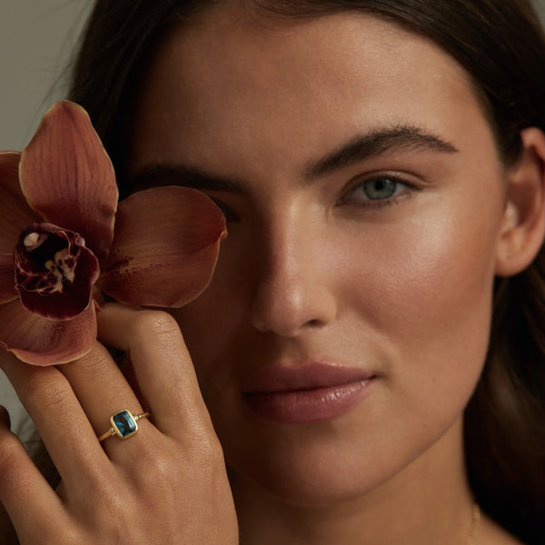 Romy Topaz Gold Stacker | Toni May