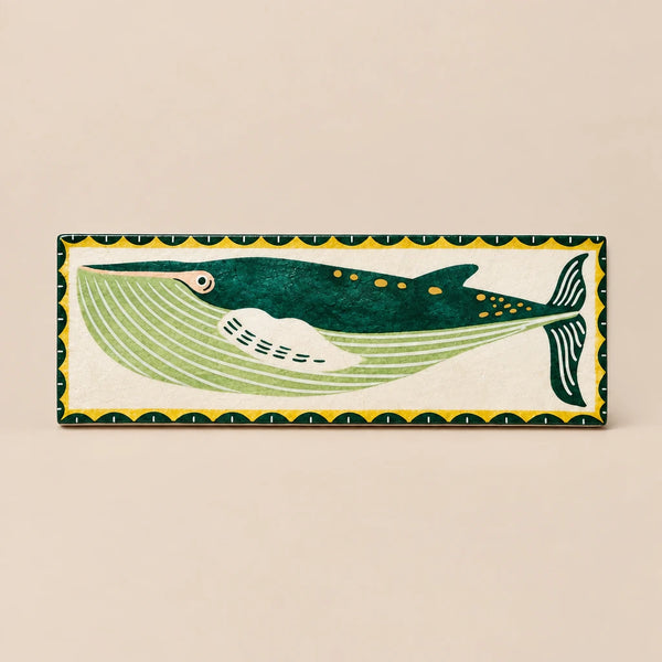 Whale Capiz Shell Tile