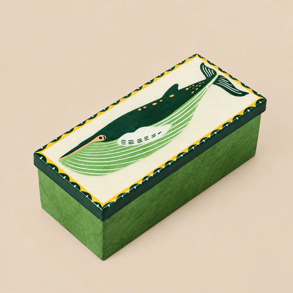 Whale Capiz Shell Box