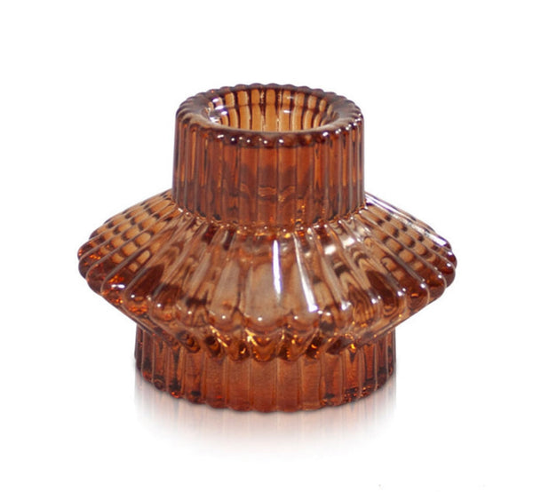 Aida Vintage Glass Duo Candle Holder