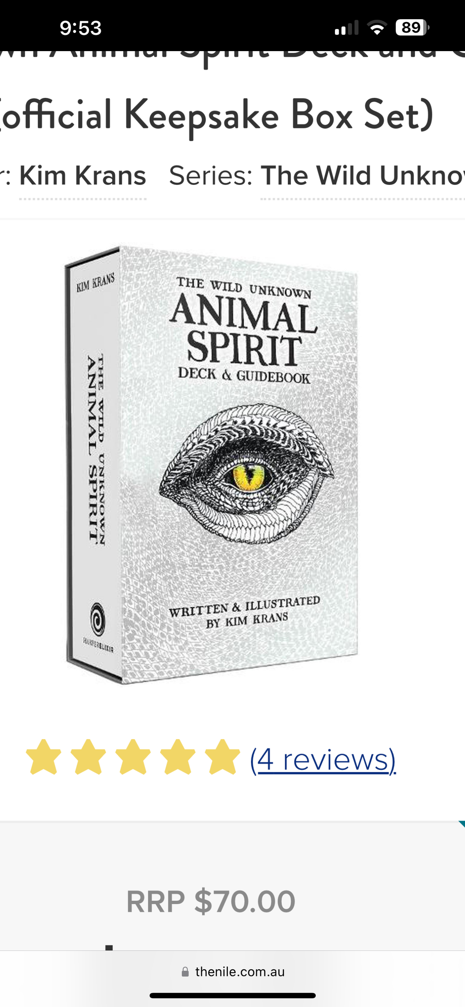 The Wild Unknown Animal Spirit Deck + Guidebook