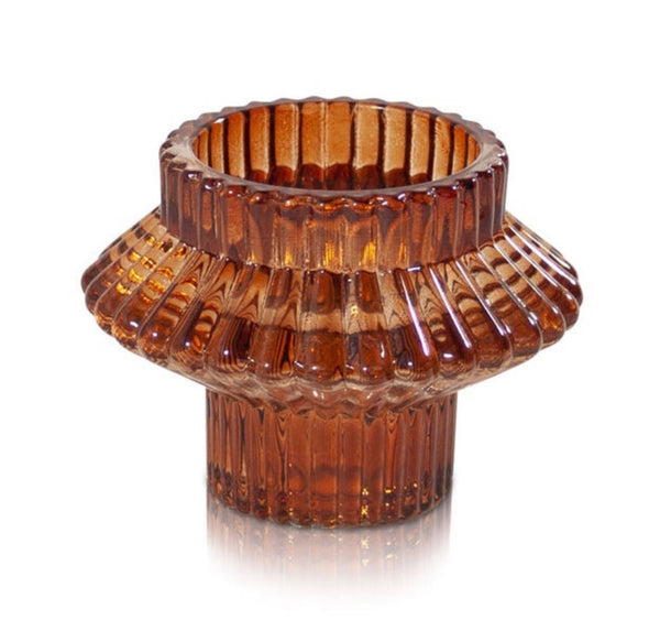 Aida Vintage Glass Duo Candle Holder