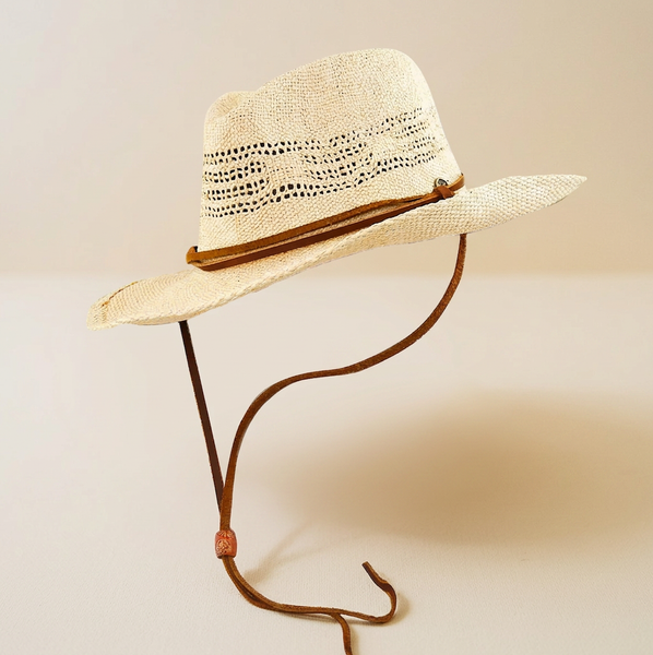 The Flight – Vented Straw Hat with Chin Strap | Fallen Broken Street