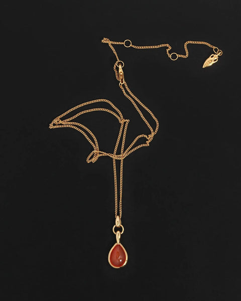 Mirren Necklace Carnelian 18k Gold Vermeil | Temple of the Sun