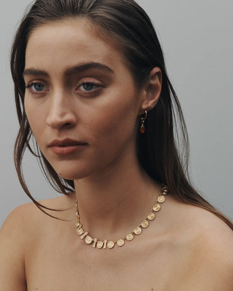 Mirren Earrings Carnelian 18k Gold Vermeil | Temple of the Sun