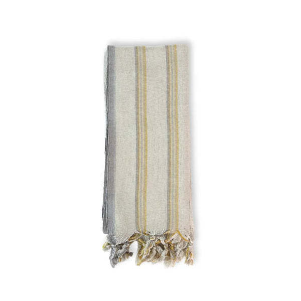 Handloomed Striped Turkish Towel | Yellow