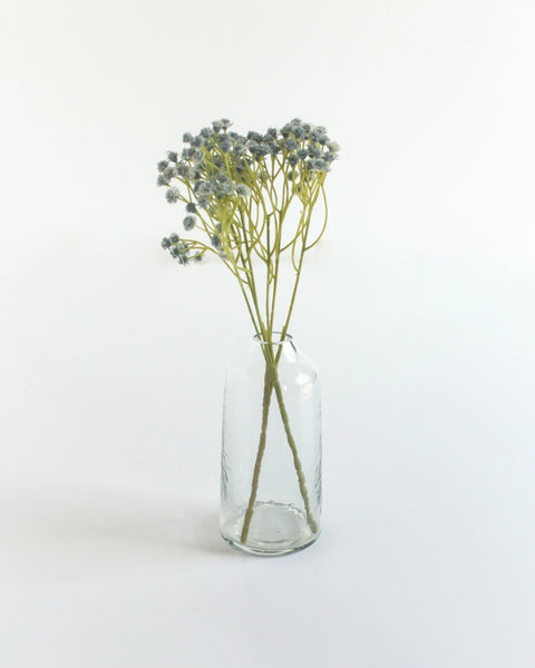 Siena Handblown Hammered Glass Bud Vases - Clear