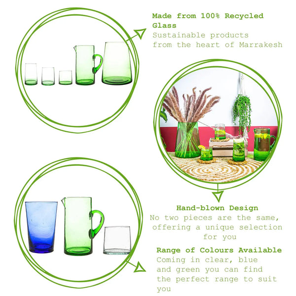 Nicola Spring Beldi Recycled Glass Tumblers - Set of 4