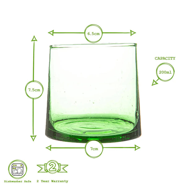 Nicola Spring Beldi Recycled Glass Tumblers - Set of 4