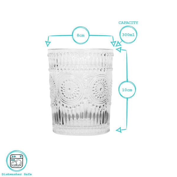 Amore Tumbler Glass - Set of 4