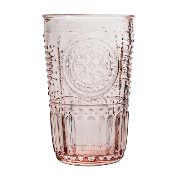 Romantic Highball Glasses Pink - Set of 4