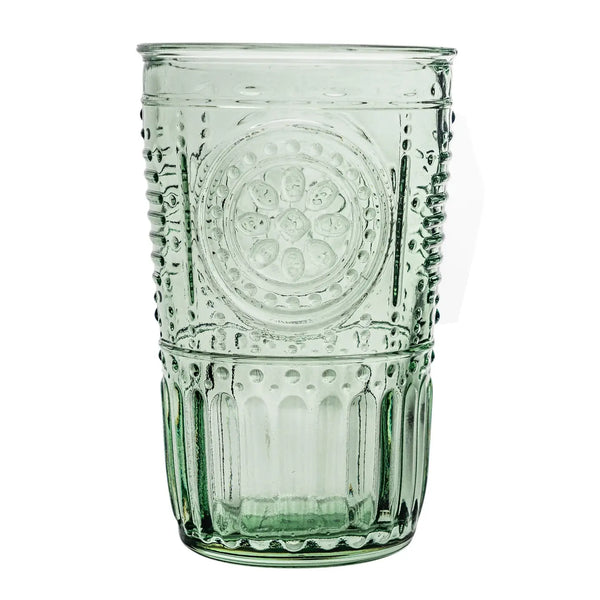 Romantic Highball Glasses Green - Set of 4