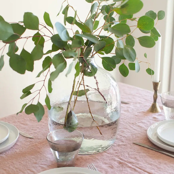 Hebron Handblown Hammered Glass Vase