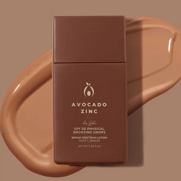 SPF 50 Physical Bronzing Drops | Avocado Zinc