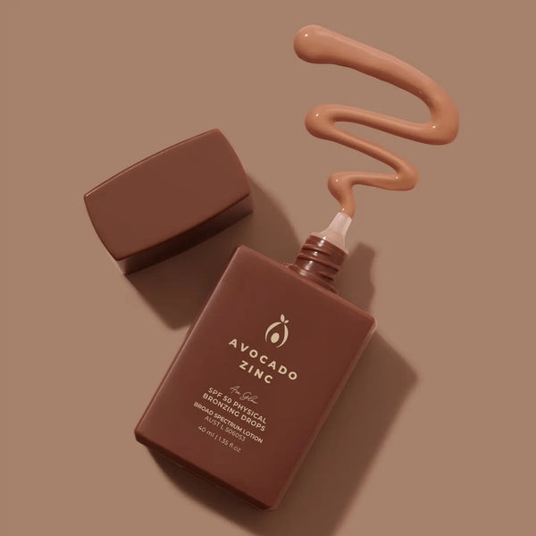 SPF 50 Physical Bronzing Drops | Avocado Zinc