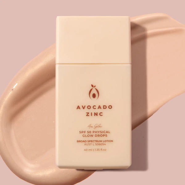 SPF 50 Physical Glow Drops | Avocado Zinc