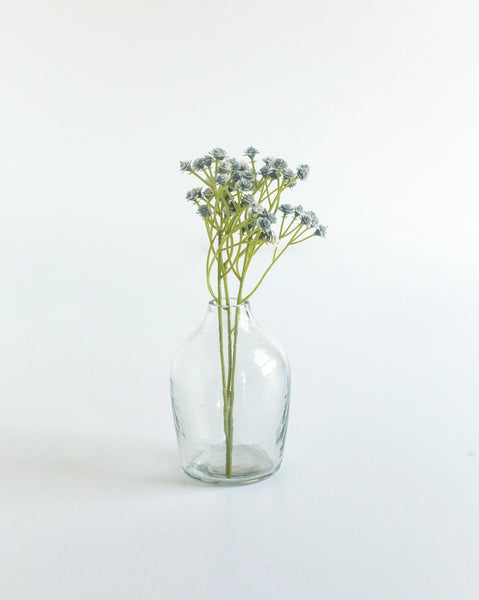 Siena Handblown Hammered Glass Bud Vases - Clear