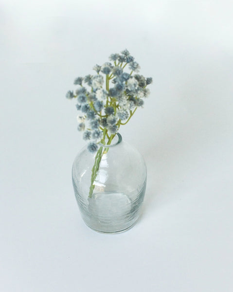 Siena Handblown Hammered Glass Bud Vases - Clear