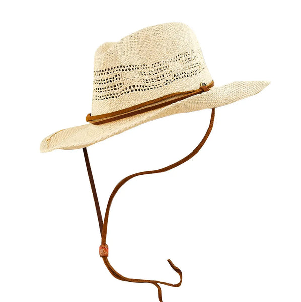 The Flight – Vented Straw Hat with Chin Strap | Fallen Broken Street