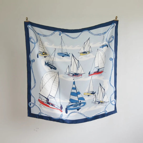 100% Silk Sailing Scarf | Dyana Rogers