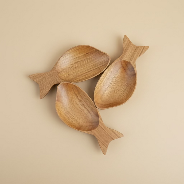 Wooden fish dish