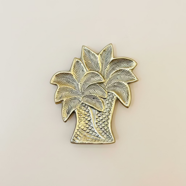 Brass Palm tree Dish