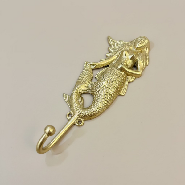 Long Brass Mermaid Hook