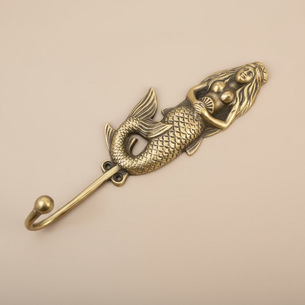 Long Brass Mermaid Hook