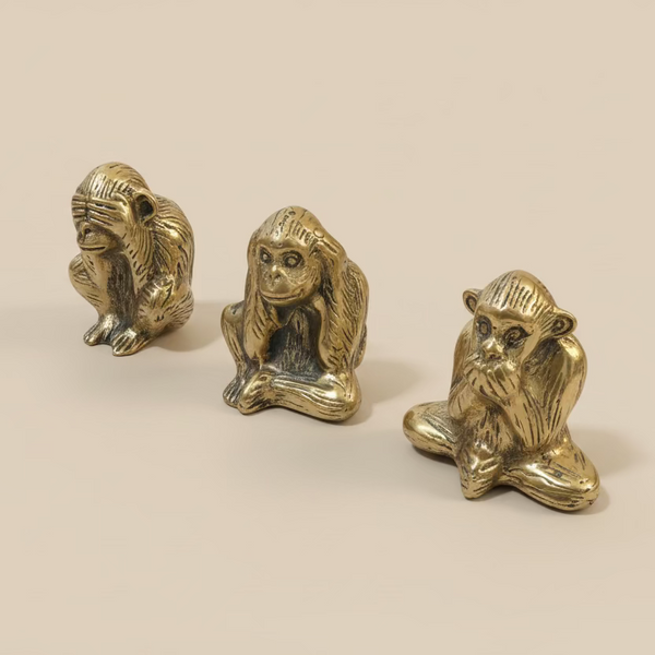Solid brass 3 Wise Monkeys | Set