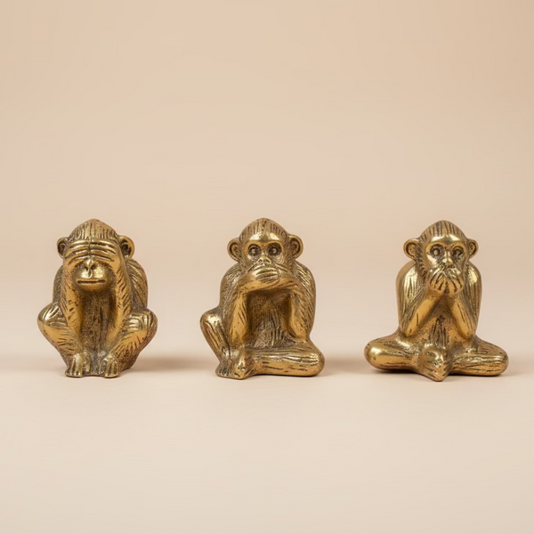 Solid brass 3 Wise Monkeys | Set