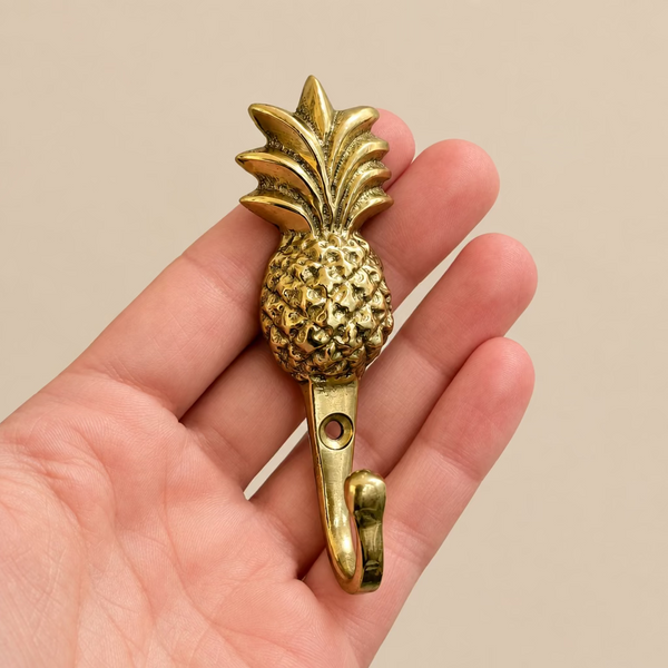 Pineapple Brass Hooks
