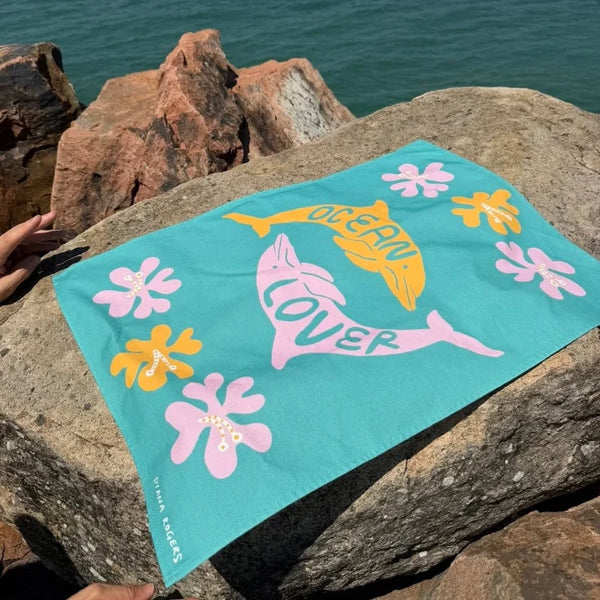 100% Linen Tea Towel | Ocean Lover