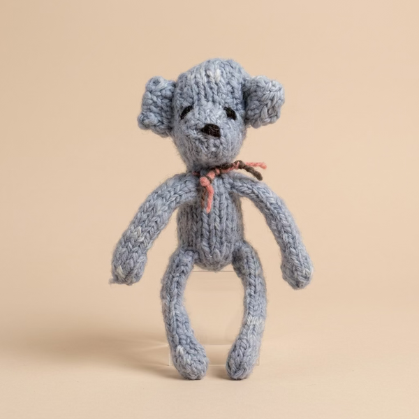 Hand Knitted Ditsy Bear - Mini