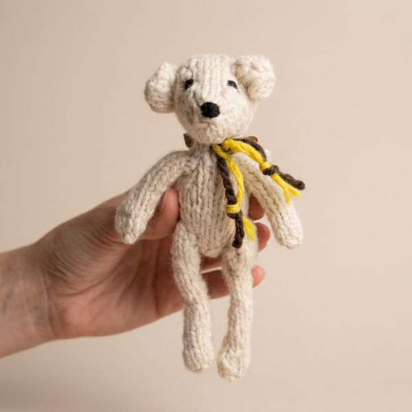 Hand Knitted Ditsy Bear - Mini