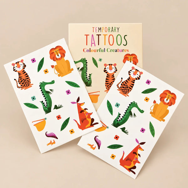 Temporary Tattoos | Colourful Creatures