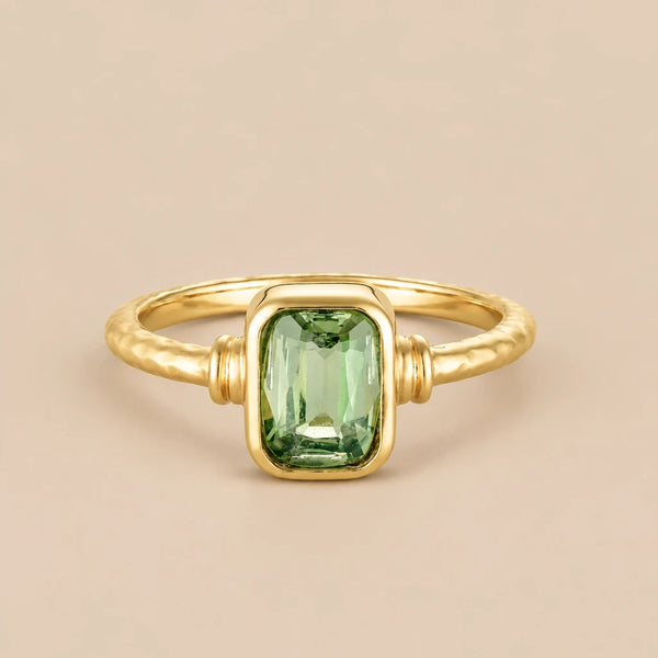 Romy Ring - 18k Gold Vermeil and Green Apatite | Toni May