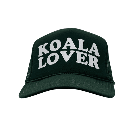 Koala Lover Trucker Cap | Rainforest Green