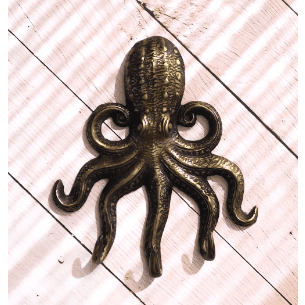 Brass Octopus Hook | Antique