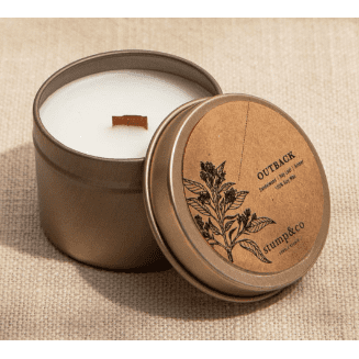 Stump & Co Woodwick Candle Tin | Outback
