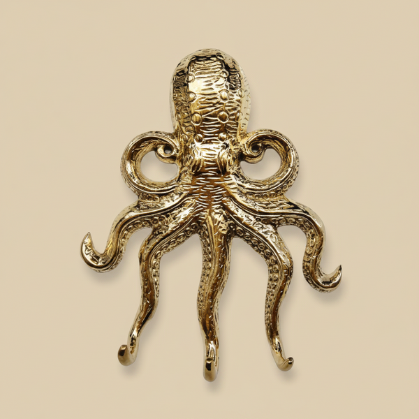 Brass Octopus Hook | Gold
