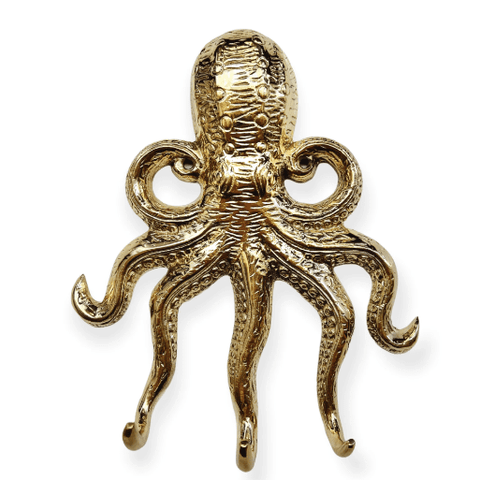 Brass Octopus Hook | Gold
