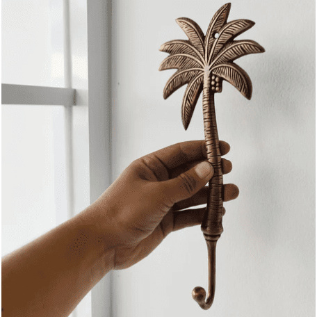 Brass Tall Coconut Palm Hook