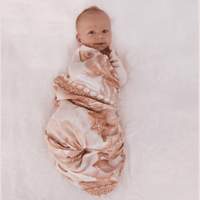 The Shell Collector - Bamboo + Organic Cotton Swaddle