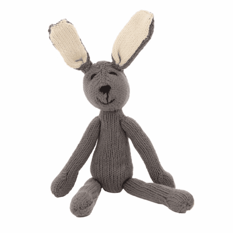Hand Knitted Organic Cotton Bunny