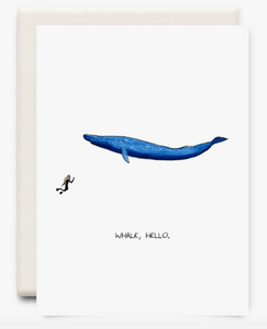 Whale, Hello Card