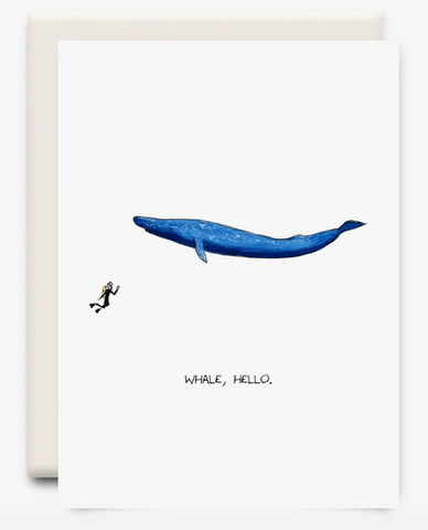 Whale, Hello Card